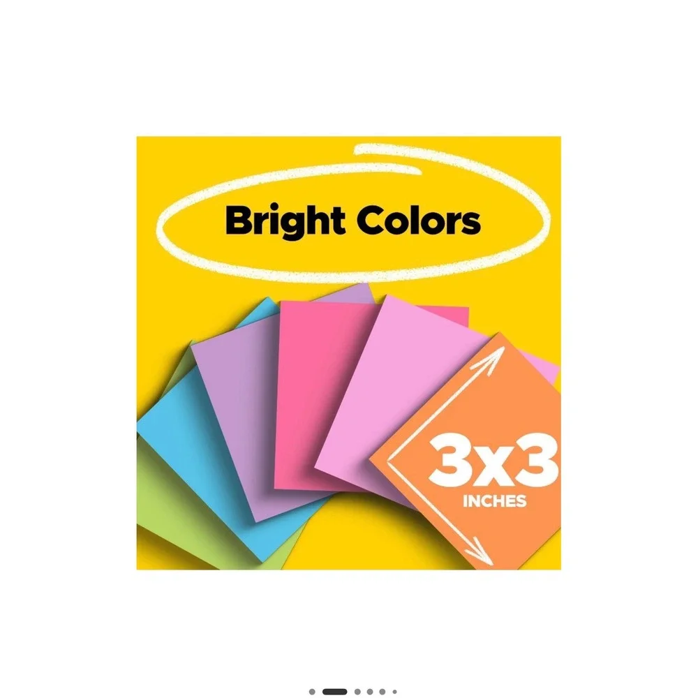 Post-it Super Sticky Notes 24 Pads School Bus Classroom Value Pack 3x3 Brights
